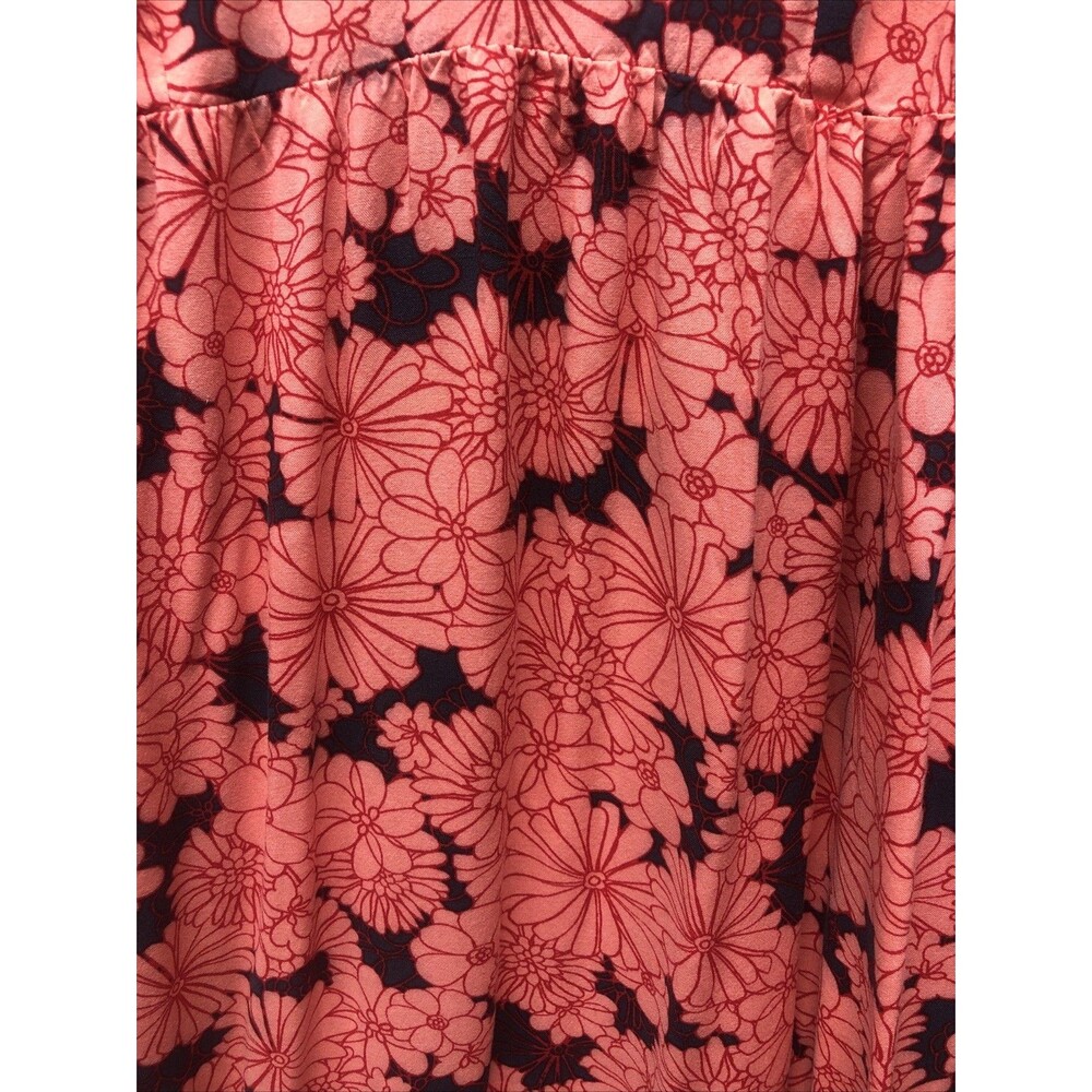 Isabel Ingrid Isabelle Dress M Pink Red Blue Floral Spaghetti Strap Tie Back - Picture 3 of 16